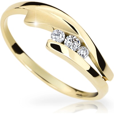 Cutie Jewellery gold dámský prsten Z6883 1750 ze zlata se zirkony Žlutá