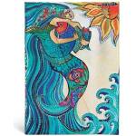Paperblanks Тефтер Ocean Song, 130 х 180 mm, широки редове, твърда корица, 80 листа (PB2236-7)