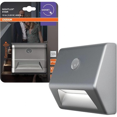 OSRAM - LED стълбищно осветително тяло със сензор NIGHTLUX LED/0, 25W/3xAAA IP54 (P225945)