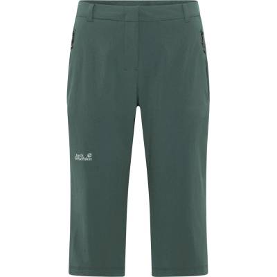 Jack Wolfskin Дамски 3/4 панталони Jack Wolfskin Women's Hikeout 3/4 Pants Shorts - Sago Palm - размер 36 (EU) (112-4079-0312)
