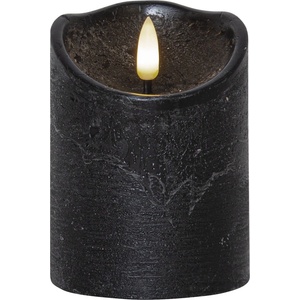 Star Trading LED свещ от черен восък, височина 10 см Flamme Rustic - Star Trading (061-16)