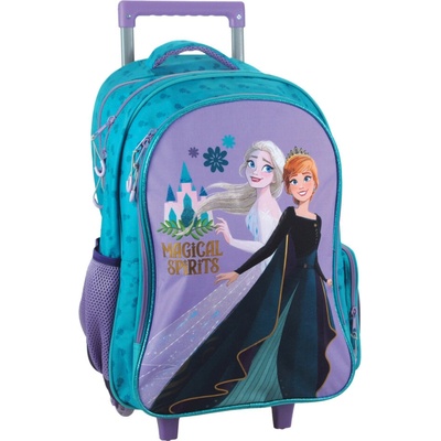 GIM S.A. Dětský cestovní batoh na kolečkách FROZEN Magical spirits fialový 46 cm