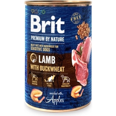 Brit Консерва Brit Premium by Nature Агне с елда 400 г