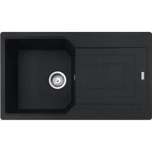 Franke Гранитна мивка INSET Maris, 860×500, двустранен отцедник, цвят Onyx (114.0580.459) Мивка за вграждане