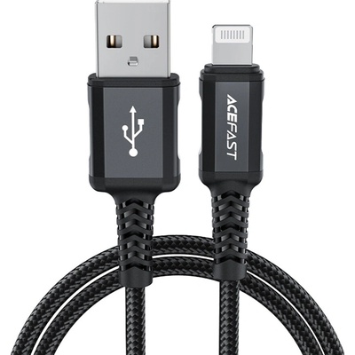 Acefast C4-02 Rychlé nabíjení USB na Lightning 1.8m černý