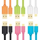 USB kabely Axagon BUMM-AM20QP Micro USB, 2A, 2m, růžový