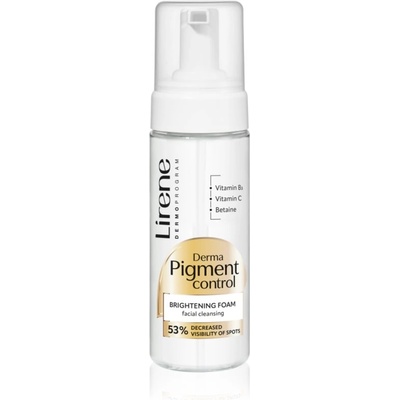 Lirene Derma Pigment Control Brightening Foam озаряваща почистваща пяна за кожа с хиперпигментация 150ml
