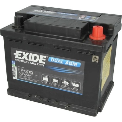 Exide Dual AGM 12V 60Ah 680A EP500
