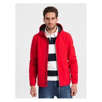 Ombre Clothing pánská softshellová bunda červená