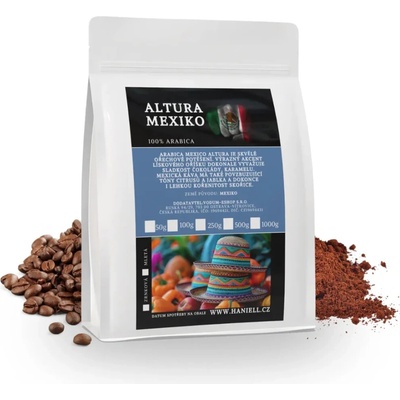 Haniell Káva Altura Mexiko arabica mletá 0,5 kg