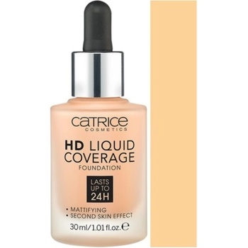 Catrice HD Liquid Coverage Foundation make-up 24 H 030 Sand Beige 30 ml