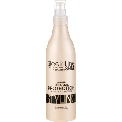 Stapiz Sleek Line Protection dvojfázový kondicionér pre tepelnú úpravu vlasov Contains a Linden Flower Extract that Protects Structure of Hair from High Temperatures. 300 ml