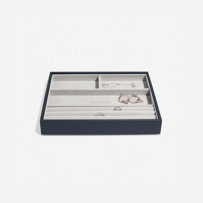 Stackers box na šperky Navy Blue Classic Ring & Bracelet Layer tmavě modrá 75992