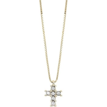 Bliss Дамско колие от розово злато с диаманти Bliss 20085680 (20085680)