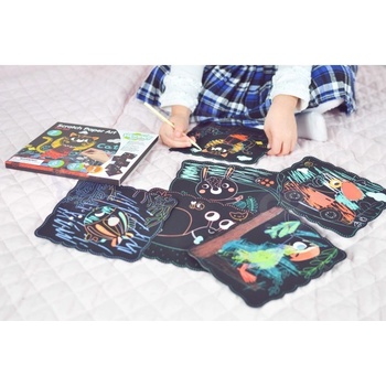 Kteatívna sada vyškrabovacích papierikov Woopie ART & FUN 7 dielov