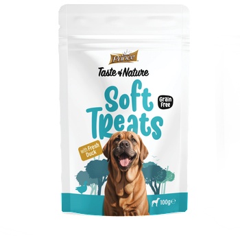 Pet nutrition|Prince Лакомства за кучета с прясно патешко PRINCE SOFT TREATS - Fresh Duck 100GR
