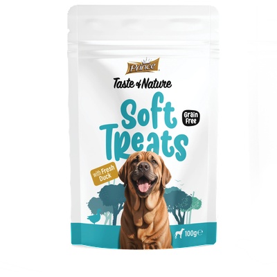 Pet nutrition|Prince ПОСЛЕДНИ БРОЙКИ: Лакомства за кучета с прясно патешко PRINCE SOFT TREATS - Fresh Duck 100GR