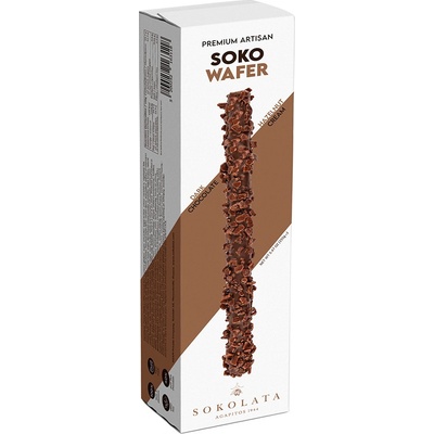 Sokolata Agapitos Ručně vyrobené čokoládové trubičky s hořkou čokoládou plněné lískooříškovým krémem 155 g