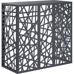 vidaXL Покритие за климатик Антрацит 110 x 50 x 105 см Стомана (8014173)