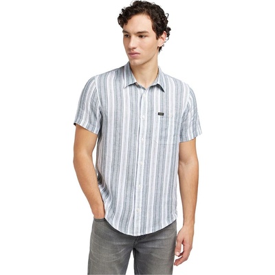 Lee Риза с къс ръкав Lee Popover Short Sleeve Shirt - Grey