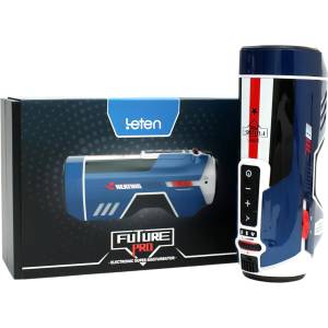 Leten SM Future Pro - мрежест тласкащ, стягащ и затоплящ мастурбатор (син)