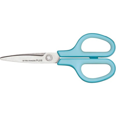 PLUS Corporation Ножица, обща, 17, 5 см, PLUS "Fitcut Curve", светлосиня 35052 (35052)