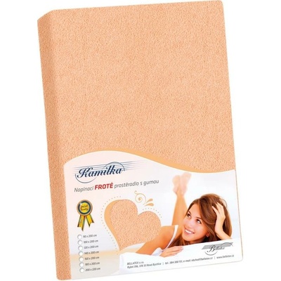 Bellatex prostěradlo froté lososové 160x200