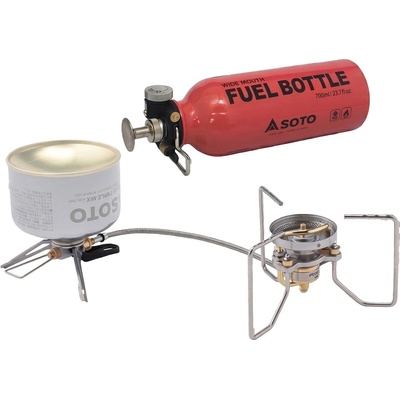 SOTO StormBreaker + 700ml Red Fuel Bottle