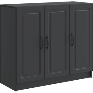 vidaXL Служебен шкаф Черно 89 x 34, 5 x 77 см Инженерна дървесина (895796)