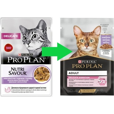 ProPlan Cat Delicate s krůtou ve šťávě 26 x 85 g