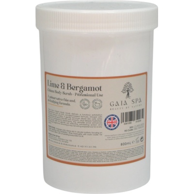 Gaia Spa telový peeling limetka a bergamot 800 ml