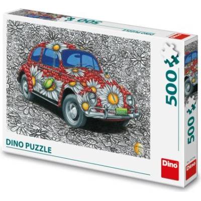 Dino Пъзел Рисуван vw Бръмбар 500 части (502796)