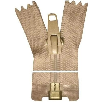 Spirálový zip, dělitelný, Silný - 70cm - béžový - STAP - BALENÍ 10 ks