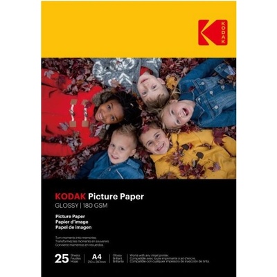 Kodak Фотохартия KODAK Picture - висок гланц, 180 г, A4, 21x29, 7 см, 25 бр. KO-9891624 (KO-9891624)
