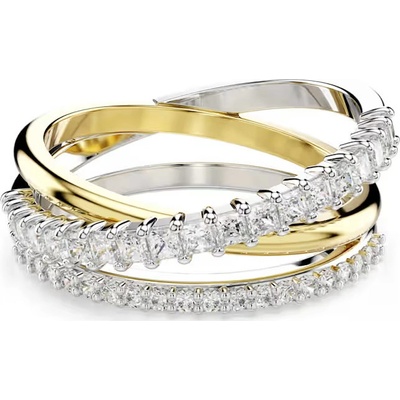 Swarovski Okouzlující bicolor prsten se zirkony Hyperbola 5689729