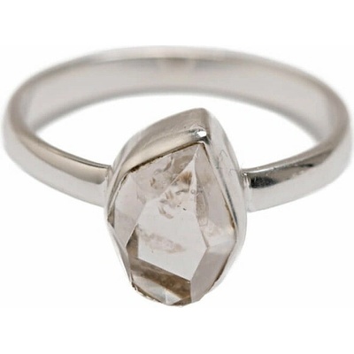 Nefertitis Herkimer diamant prsten stříbro R4033