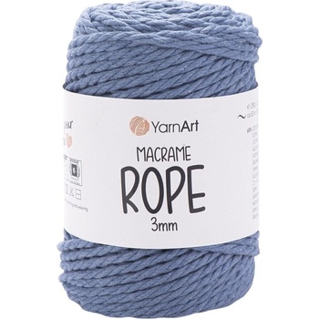 YARNART Macrame Rope 3 mm 3 mm 63 m 761 Denim Blue юта (Macrame Rope 3 mm 761)