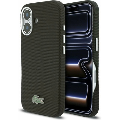 Lacoste PVC Iconic Petit Pique Metal Logo MagSafe Задна обвивка за iPhone 16 Black Lacoste | Cheren | МЪЖЕ | UNI