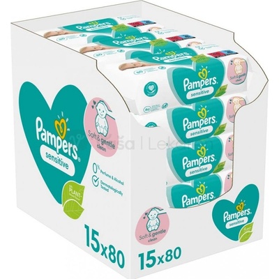 Pampers Sensitive vlhčené obrúsky 1200 ks