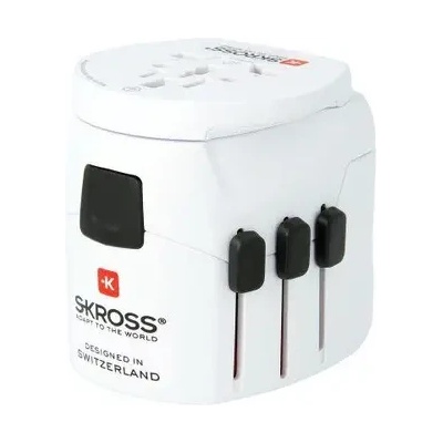 SKROSS Адаптер SKROSS PRO Light 4 x USB-A, 1.302471, World, Бял (SKROSS-1302471)