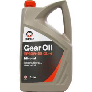 Comma Масло comma gear oil ep gl4 80w90 5 литра