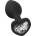 You2Toys Silicone Plug Heart Black