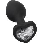 You2Toys Silicone Plug Heart Black