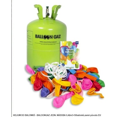 Folat Helium do balónků jednorázová nádoba 0,42m3+30balónkůHEL