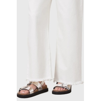 AllSaints Кожени сандали AllSaints Isla Sandal в сребристо W044FC (W044FC.SLV)