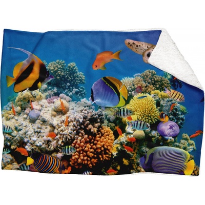 Impar fleece deka Rybičky Podšití beránkem ANO 200x140