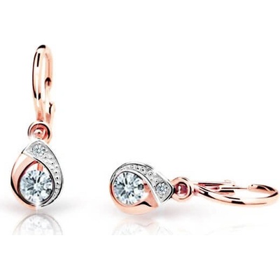 Cutie Jewellery dětské z růžového zlata C1898-10-X-4 fialová