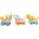Orange Tree Toys Комплект дървени играчки за бутане Orange Tree Toys - Кученца (OTT07461)