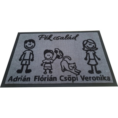 GDmatsEU personalizovaná s postavičkami celej rodiny 75x60cm