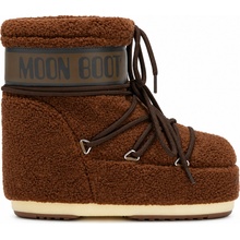 Moon Boot Icon low fleece hnedé